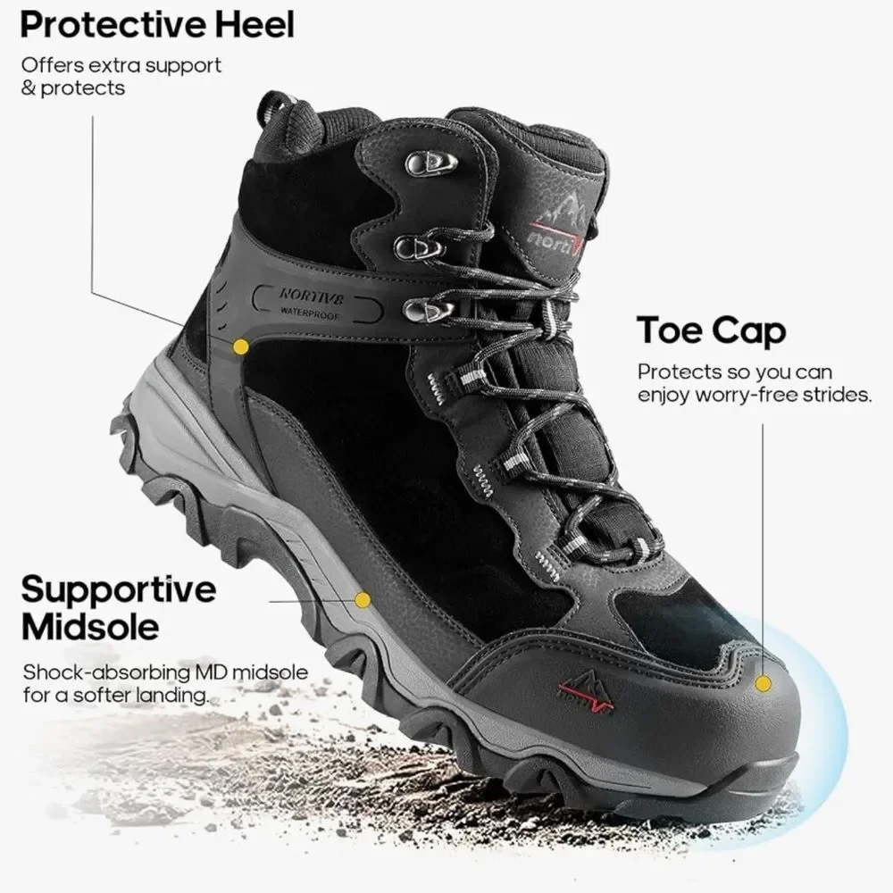 NORTIV 8 Waterproof Hiking Boots MidTrekking Lightweight Mountaineering 9.5‎ NWT